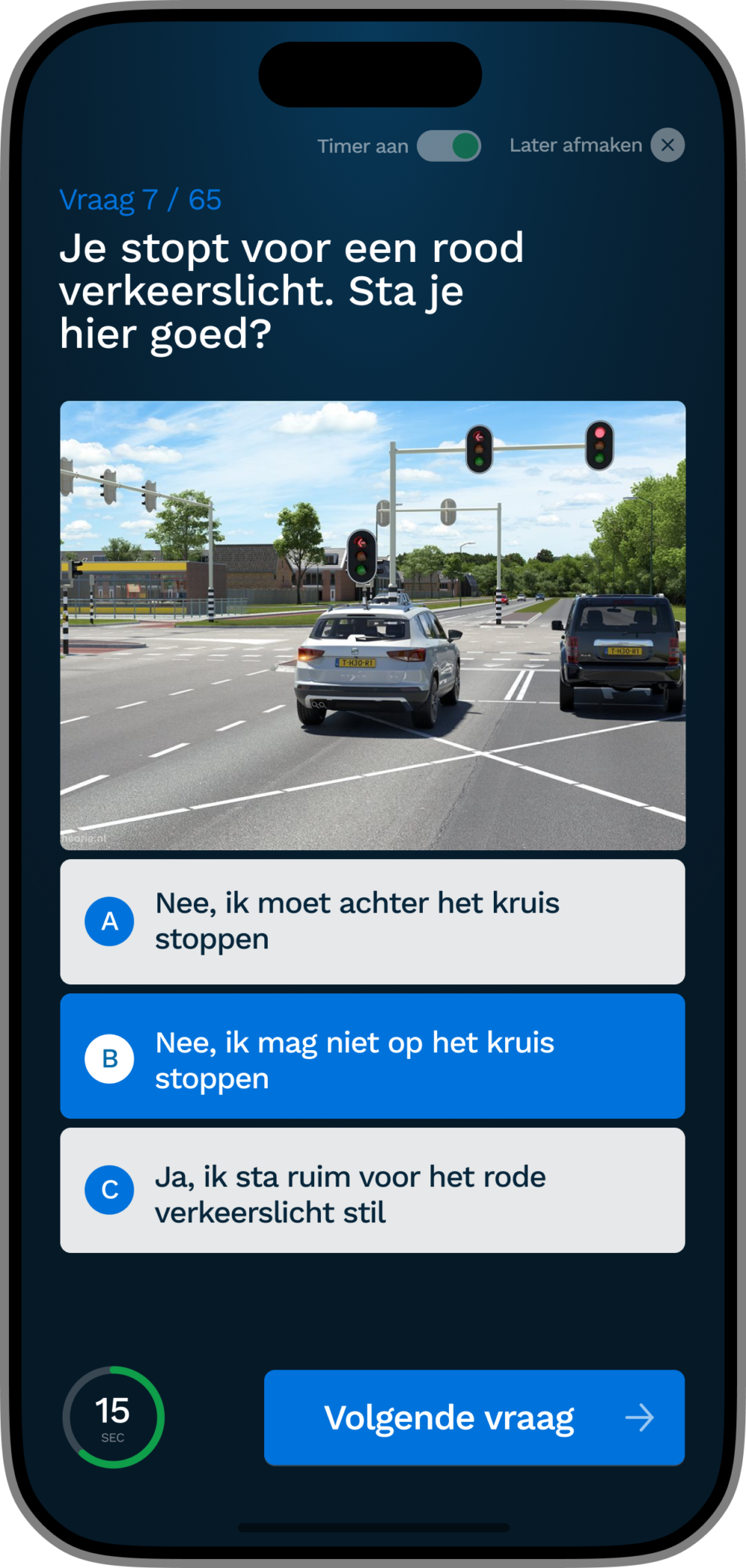 Iphone examen meerkeuze auto